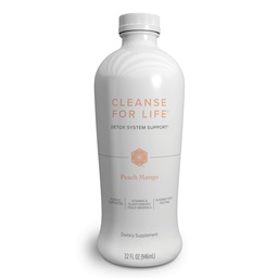 Isagenix Cleanse pour la vie - Soutien du système de désintoxication avec les vitamines et les minéraux - Soutenir le métabolisme sain avec supplément antioxydant - Gluten et sans soya - Peach Mango, 32 Oz