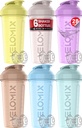 VÉLOMIX -6 PACK- Bouteille de shaker protéinique de 28 oz pour les mélanges protéiniques - 6x Whisk filaire