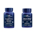Extension de vie Super Omega-3 Plus EPA/DHA Huile de poisson, sésame Lignans & Neuro-mag Magnésium L-thréonate