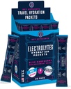 KEY NUTRIENTS Electrolytes Powder Packets 20 Pack - Pas de sucre, Delicious Blue Raspberry, Packs d'hydratation avec poudre d'électrolyte pour rafraîchir Electrolyte Drink Mix Packets - Zero Calories