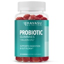 Gummies probiotiques pour le soutien digestif et la santé des intestins - 1 milliard CFU Bacillus Coagulans - 60 comte - Étagère stable, non-OGM, sans gluten et végétarien - 2 mois d'approvisionnement, mélange de saveur de baie