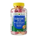 Spring Valley Calcium 500 mg Plus Vitamine D 25 mcg Supplément alimentaire Bone Santé Gummies, 100 Compte + DRI Store Sticker.