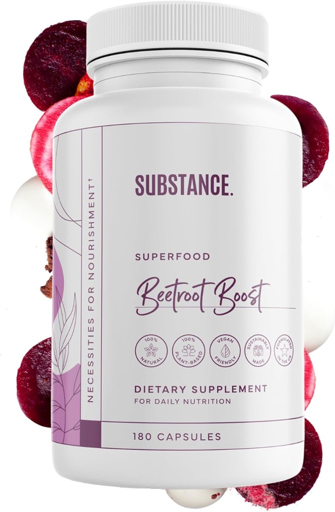 Beetroot Capsules - 4500mg Boost | Energy & Wellness