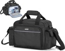Trunab sac d'infirmière de santé à domicile vide, fournitures médicales portatives Sac d'épaule pour l'hospice, visite à domicile, internats d'hôpital, noir, sac seulement