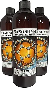 Nano Siver- Bouteilles d'argent colloïdal