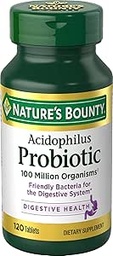 Nb Acidophilus Taille 100s Nature Acidophilus Comprimés probiotiques 100 Compte