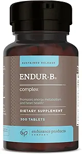 Complexe Endur-B - Libération prolongée - Supplément de vitamine B avec B1, B2, B3, B6, B12, Acide folique, Biotine - 300 comprimés - Endurance Products Company