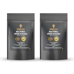 Abeille et vous - 100% naturel et cru Abeille Pollen Granules, Supplément de pollen d'abeille, Superalimentation naturelle, Acides aminés, Antioxydants, Enzymes, Vitamine B, Paléo, Keto, Sans gluten, Adultes