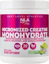 Son monohydrate de créatine micronisé pour les femmes (30-5g de portions)-Great Dégustation Lime Lime Sorbet Aromatisé-Lean Croissance musculaire et récupération d'entraînement, Boost Performance- Vegan, Pas de Bloating ou de rétention d'eau