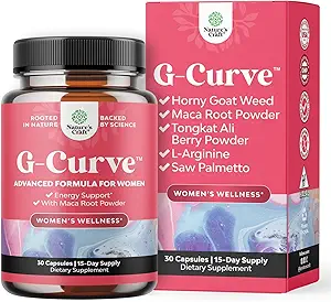 Natures Craft G Curve Horny Goat Weed for Women - revigorer le mélange féminé avec la racine de Maca femelle et Tribulus Terrestris Amélioration de la performance énergétique
