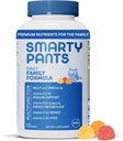 Multivitamine SmartyPants pour les hommes, les femmes et les enfants : gommes vitaminiques à l'huile de poisson Omega 3 (EPA/DHA), méthylfolate, vitamine D3, C, vitamine B12, B6, vitamine A, K et zinc, 200 Compte (30 jours)