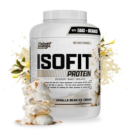 Recherche sur les nutriments IsoFit Whey Protéines Poudre Instantanée 100% Whey Protéines Isolée (70 portions, crème glacée Vanilla)