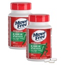 Déplacer sans glucosamine avancée Chondroïtine MSM Joint Support Supplément, soutient la mobilité, le confort, la force, la flexibilité et les os, 120 comprimés/40 portions (2 pack)