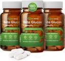 Bio Swiss Beta Glucan Immunity Power - 1,3D-1,6D Glucan avec vitamine D - Supplément de soutien immunitaire pour la défense et le bien-être améliorés - Vegan, sans gluten (180 capsules)
