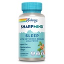 SOLARAY SharpMind Sommeil, Formule d'aide au sommeil nootropique, Nootropics Supplément de soutien au cerveau pour un sommeil calme et sain avec libération lente Melatonine 3mg, 60 jours de garantie, 30 portions, 30 VegCaps