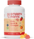 SmartyPants Enfants Vitamines Gommy complètes: Multivitamine, Vitamine D3, B12 (méthylcobalamine), ET Oméga 3 DHA / EPA Huile de poisson, 120 nombre