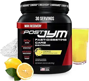 Supplément JYM Science Post JYM Lemonade Carb Digesting rapide après l'entraînement Récupération Poudre Pure Dextrose, Glycogen Repleinment, Athlétique Performance, Croissance musculaire 30 portions
