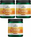 Poudre de vitamine C de Swanson Acide ascorbique pur à 100%, soutien du système immunitaire, santé de la peau, santé cardiovasculaire, supplément antioxydant 1000 mg (par portion) 1 lb. 454 g (3 pack)