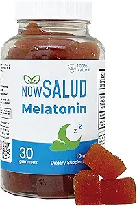 Mélatonine 10 mg Supplément Gummy, Orange Aromatisé, Extra Force, Suppléments de sommeil, 100% Naturel, 30 Compte.