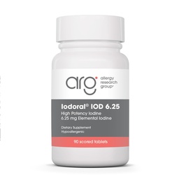 Optimox Iodoral 6,25 mg - Suppléments d'iode pour le soutien de la thyroïde, solution de Lugol, vitamines quotidiennes et minéraux, comprimés d'iode à haute puissance - 90 comprimés 1-Pack