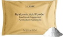 Ingrédients originaux purs Acide hyaluronique (2oz) soluble dans l'eau, poudre fine