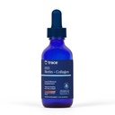 Trace Minerals Ionic Biotin + Collagène - Supplément de peau pour cheveux sains et ongles forts - Liquide Biotin & Collagène - Supporte l'équilibre minéral - Fraise Mango Flavor - 2 fl oz (29 portions)