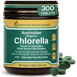 Comprimés de Chlorelle Biologique Biogenèse – 300 Nombre (500mg)