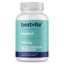 BESTVITE Inositol 750 mg sous forme de Myo Inositol (120 gélules végétariennes) - Pas de stéarate - Vegan - Non OGM - Sans gluten