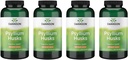 Swanson Psyllium Husk Dietary Fiber Supplément 610 mg 300 Capsules - (4 Pack)