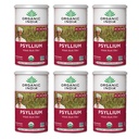 INDE ORGANIQUE Poudre de musc de Psyllium entière Organique - Supplément de fibre de musc de Psyllium, Soutien de digestion, Vegan, Sans gluten, Non-OGM, Soluble & Insoluble Fibre Source - 12 oz Canister, 6 Pack