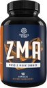 Recovery post-entraînement Supplément ZMA - Suppléments ZMA pour les hommes et les femmes Récupération musculaire avec Zinc Magnésium Vitamine B6 5HTP et BioPerine pour l'absorption améliorée - Complexe minéral de croissance musculaire