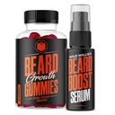 Wild Willies Bead Growth Dual Threat: Nourritures de croissance et kit de sérum pour les hommes - Biotine, caféine et huile essentielle de croissance pour les cheveux plus pleins et plus épais - Vitamines de barbe et améliorer la croissance du boeuf