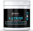 Poudre L-Lysine pour chats et chatons, supplément Lysine au poulet pour chats et chatons et chiens pour soutenir la santé immunitaire, la fonction normale des yeux et la santé respiratoire, extra grand 125 grammes.