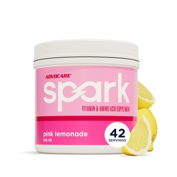 AdvoCare Spark - Mélange de boissons énergisantes - Supplément de vitamine et d'acide amino - Soutiens Énergie et Focus - Support immunitaire portable - Sans sucre - Cimonade rose (10,5 oz)