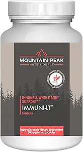 Mountain Peak Nutritionals Immuni-LT - Système immunitaire et complément de soutien du corps entier - Power Packed Immune Booster, Dynamic Immune Defense with Essential Vitamins & Minerals (60 capsules végétariennes)