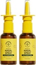 Spray nasal pour adultes avec propolis, Xylitol et saline, éclaircit la congestion nasale, hydrate le canal du Sinus et décongestionne les cavités du Sinus, 1 fl oz(paquet de 2)