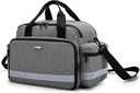 Trunab Home Health Nurse Bag Organisateur de sac médical avec poignée et bandoulière pour visite à domicile