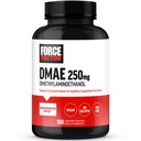 FACTEUR DE FORCE Supplément DMAE pour la concentration, la concentration et la fonction cognitive saine, supplément cérébral et soutien aux neurotransmetteurs, végétalien, non OGM, 100 capsules
