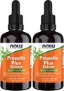 MAINTENANT suppléments, Propolis Plus extrait liquide avec goutteur, supplément à base de plantes, 2-Ounce (paquet de 2)