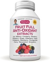 ANDREW MOINSMAN Fruit Extraits anti-oxydants complets 360 Capsules - 14 Extraits naturels de fruits et de baies. Bilberry, canneberge, graines de raisin, grenade, resvératrol, et plus. Capsules faciles à avaler