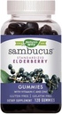 Nature de la façon Sambucus Elderberry avec vitamine C et zinc, 120 Gummies