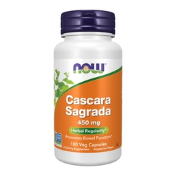 MAINTENANT Compléments alimentaires, Cascara Sagrada (Rhamnus purshiana) 450 mg, Herbal Regulatory*, 100 gélules