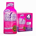 Vitamine Energy Mood+ Extra Strength Energy Shot Tropical Berry 4 Pack, 260mg Caféine naturelle, B-Vitamines, Rhodiola, Camomille, Mood & Energy Support, Zéro sucre, Sans gluten, Vegan, 1.93 fl oz