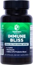 Immune Bliss - Broad Spectrum Daily Wellness Support for Seasonal Maladie.L-Lysine Monolaurin Probiotic Prebiotic Blend.