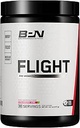 BARE PERFORMANCE NUTRITION BPN Flight Pre Workout, soutient l'énergie et la concentration mentale, l'amélioration de l'endurance et des pompes musculaires avec CarnoSyn® Beta Alanine, Strawberry Kiwi, 30 services