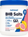 Nutricost BHB Salts Drink Mix (30 portions, Lémonade aux fraises aromatisée) (5G BHB par portion) - 0G Sucres totaux, produit végétarien