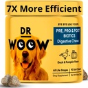 Probiotiques pour chiens, probiotiques pour chiens et enzymes digestives, suppléments probiotiques pour chiens d'arôme de canard et de citrouille, vitamines pour chiens Probiotiques pour chiens Chews et prébiotiques pour chiens, dégazage pour chiens