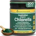 Biogenesis Poudre de Chlorelle biologique – 200g d'Australien Grown.