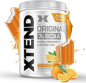Xtend original BCAA poudre 7g BCAA et 2,5g L-Glutamine, sans sucre après l'entraînement Muscle récupération boisson avec acides aminés pour les hommes et les femmes, 30 portions
