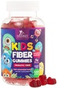 Gommies de fibre pour les enfants, Supplément de fibre Gommy de 4g quotidien, Prébiotique Digestive Health Support - Fibre soluble à base de plantes de la nature, soutient la régularité et la digestion pour les enfants non-OGM - 120 Gommies